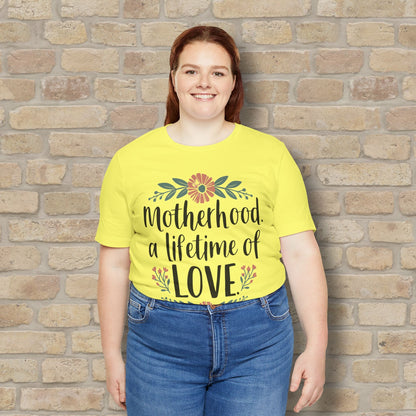 Graphic & Text T-Shirts Motherhood – A Lifetime of Love Tee - Vibrant Styles