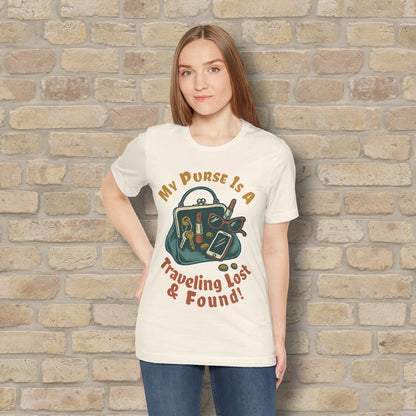 Graphic & Text My Purse Is A Traveling Lost & Found Tee - Vibrant Styles