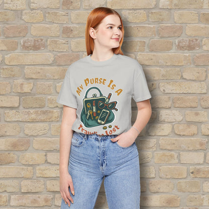 Graphic & Text My Purse Is A Traveling Lost & Found Tee - Vibrant Styles