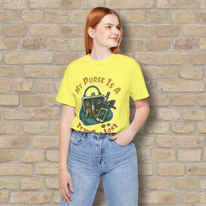 Graphic & Text My Purse Is A Traveling Lost & Found Tee - Vibrant Styles