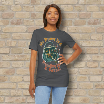 Graphic & Text My Purse Is A Traveling Lost & Found Tee - Vibrant Styles