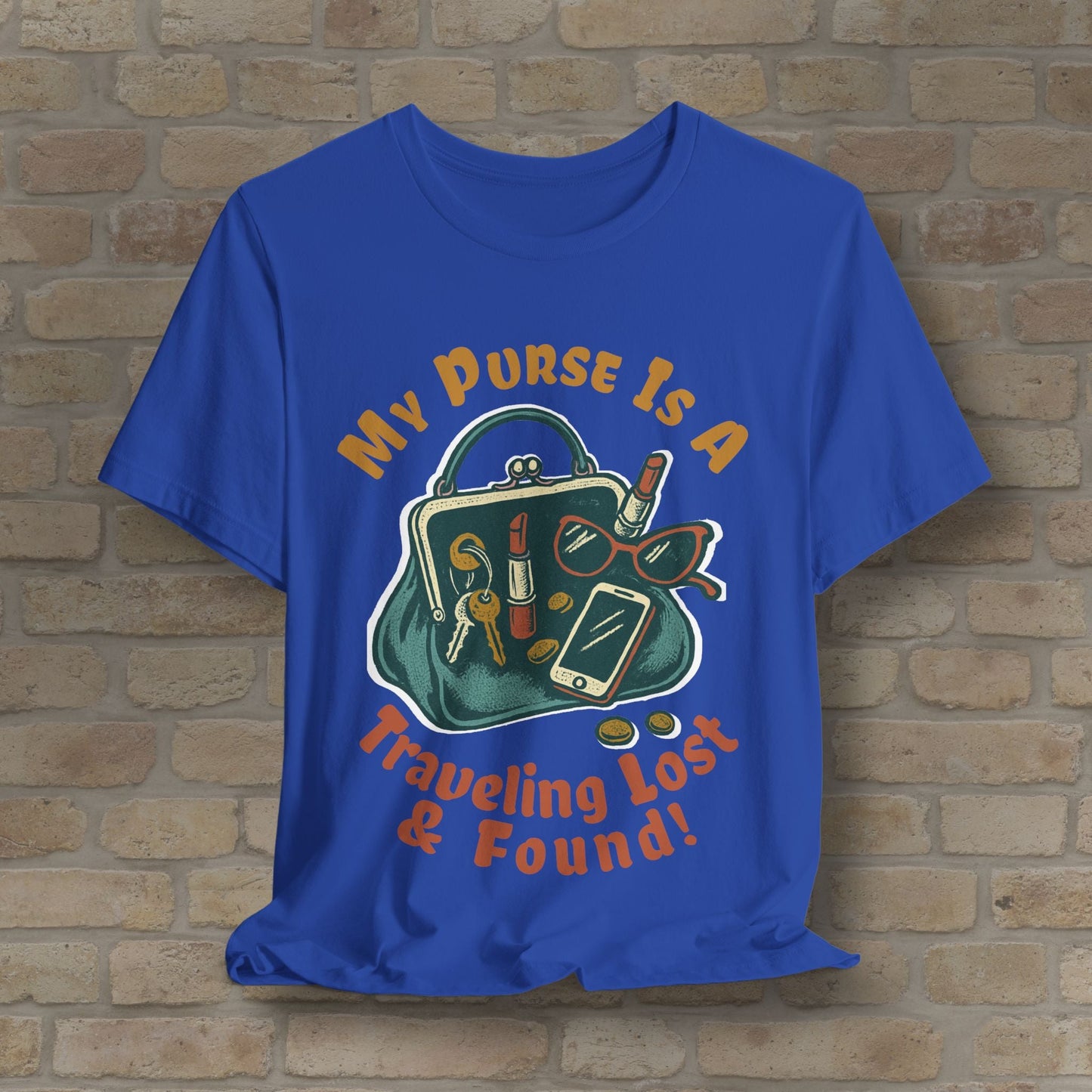 Graphic & Text My Purse Is A Traveling Lost & Found Tee - Vibrant Styles