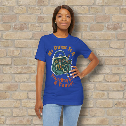 Graphic & Text My Purse Is A Traveling Lost & Found Tee - Vibrant Styles