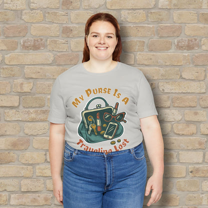 Graphic & Text My Purse Is A Traveling Lost & Found Tee - Vibrant Styles