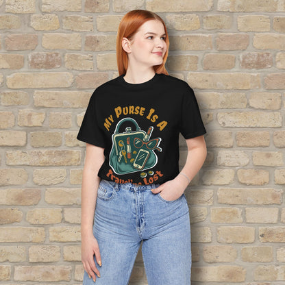 Graphic & Text My Purse Is A Traveling Lost & Found Tee - Vibrant Styles