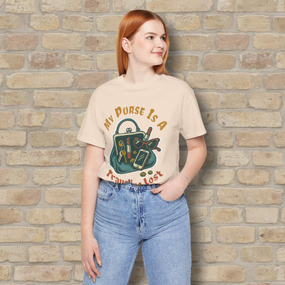 Graphic & Text My Purse Is A Traveling Lost & Found Tee - Vibrant Styles