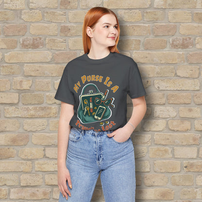 Graphic & Text My Purse Is A Traveling Lost & Found Tee - Vibrant Styles