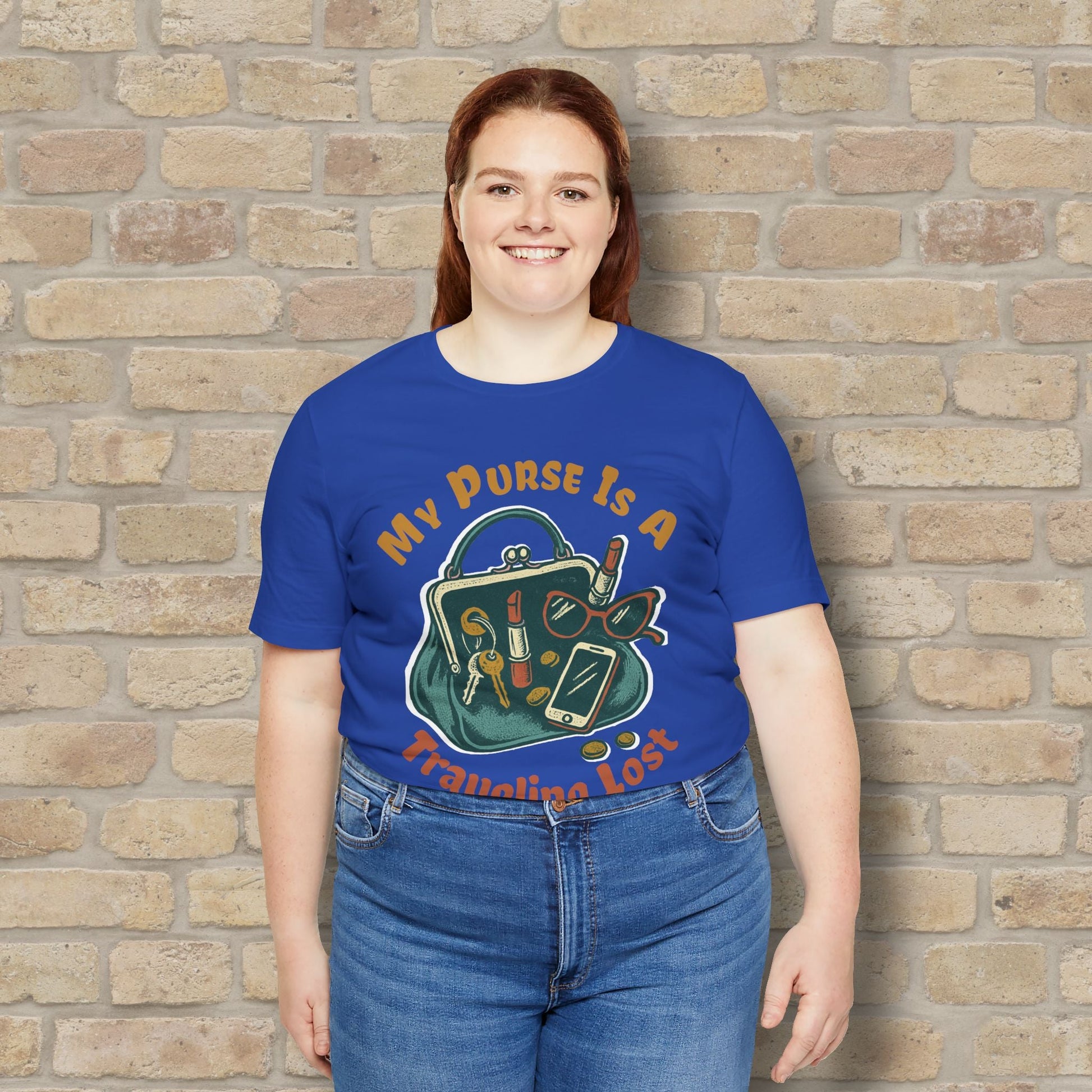 Graphic & Text My Purse Is A Traveling Lost & Found Tee - Vibrant Styles