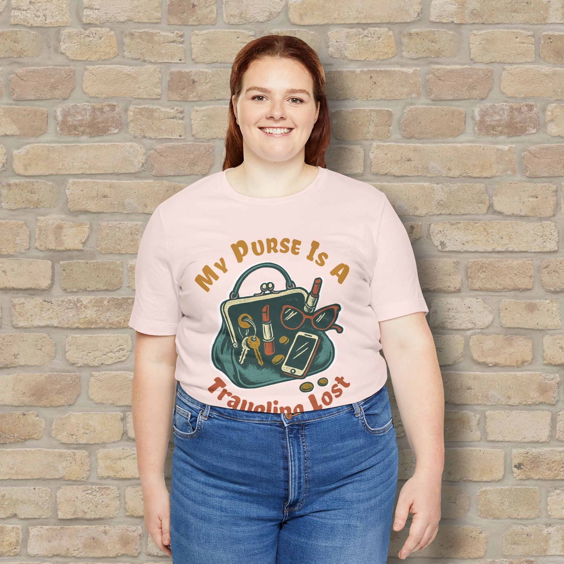 Graphic & Text My Purse Is A Traveling Lost & Found Tee - Vibrant Styles