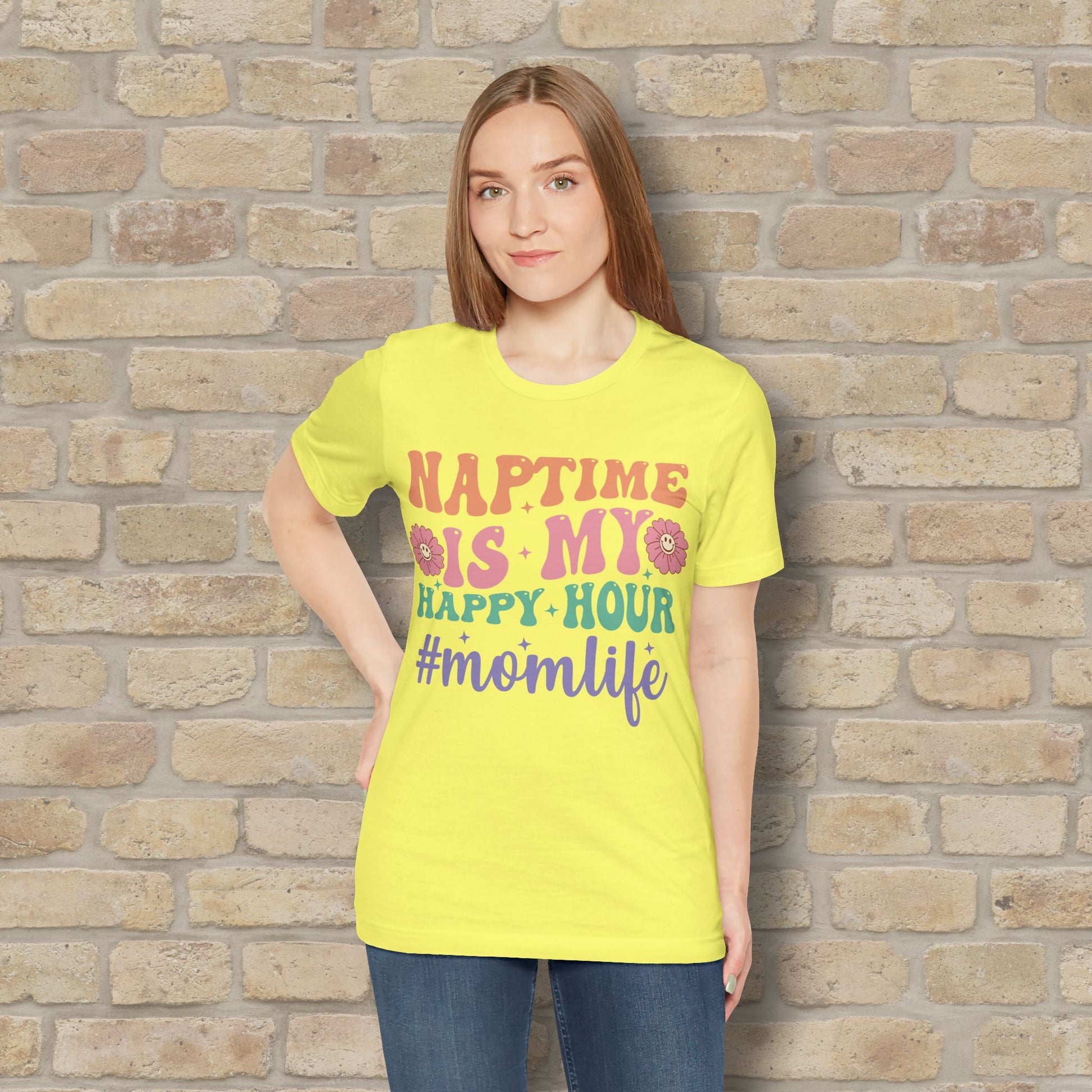 Mostly Text T-Shirts Naptime = Happy Hour Tee - Vibrant Styles