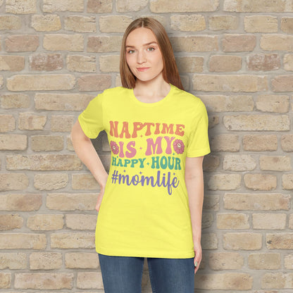 Mostly Text T-Shirts Naptime = Happy Hour Tee - Vibrant Styles
