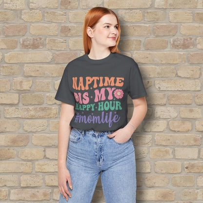 Mostly Text T-Shirts Naptime = Happy Hour Tee - Vibrant Styles