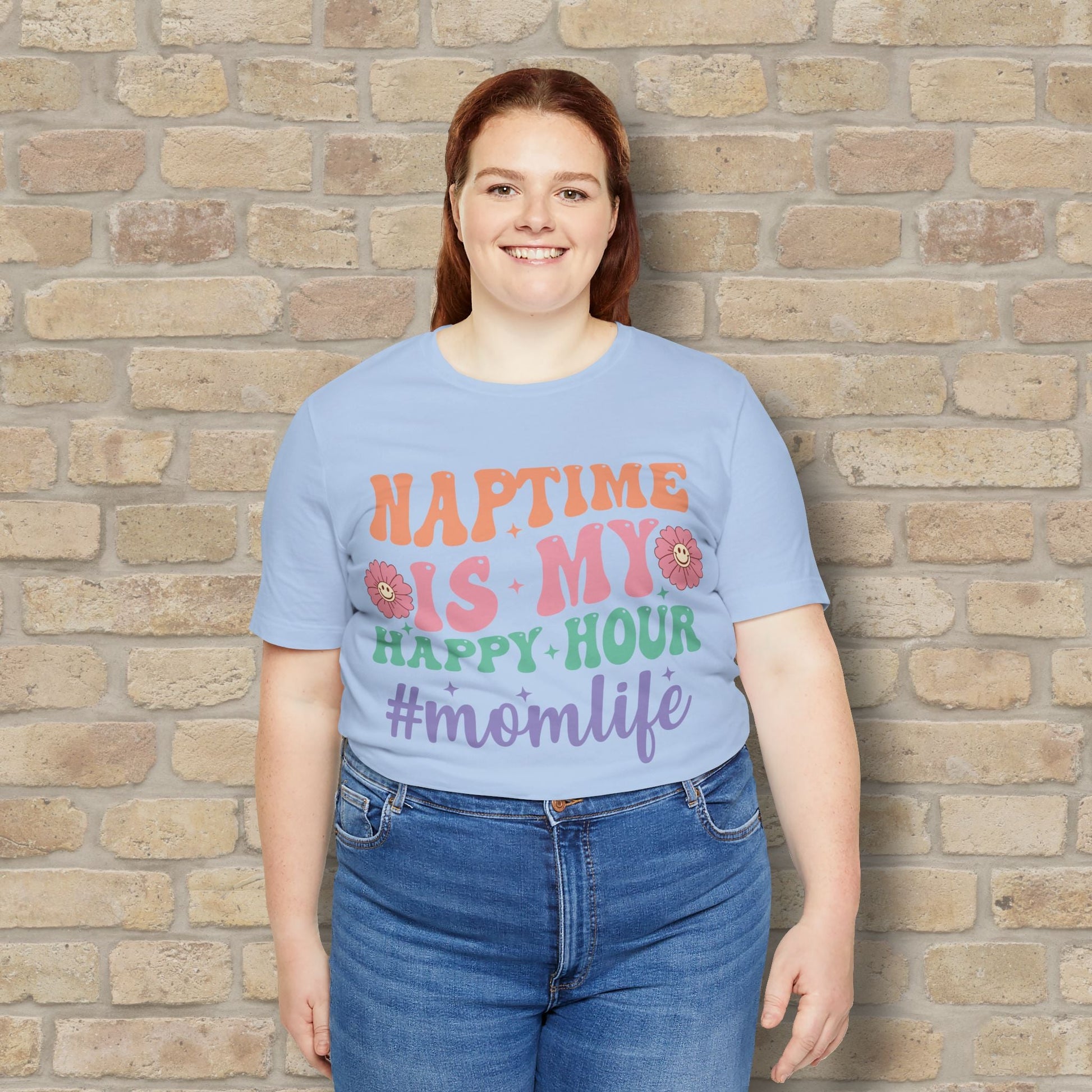Mostly Text T-Shirts Naptime = Happy Hour Tee - Vibrant Styles