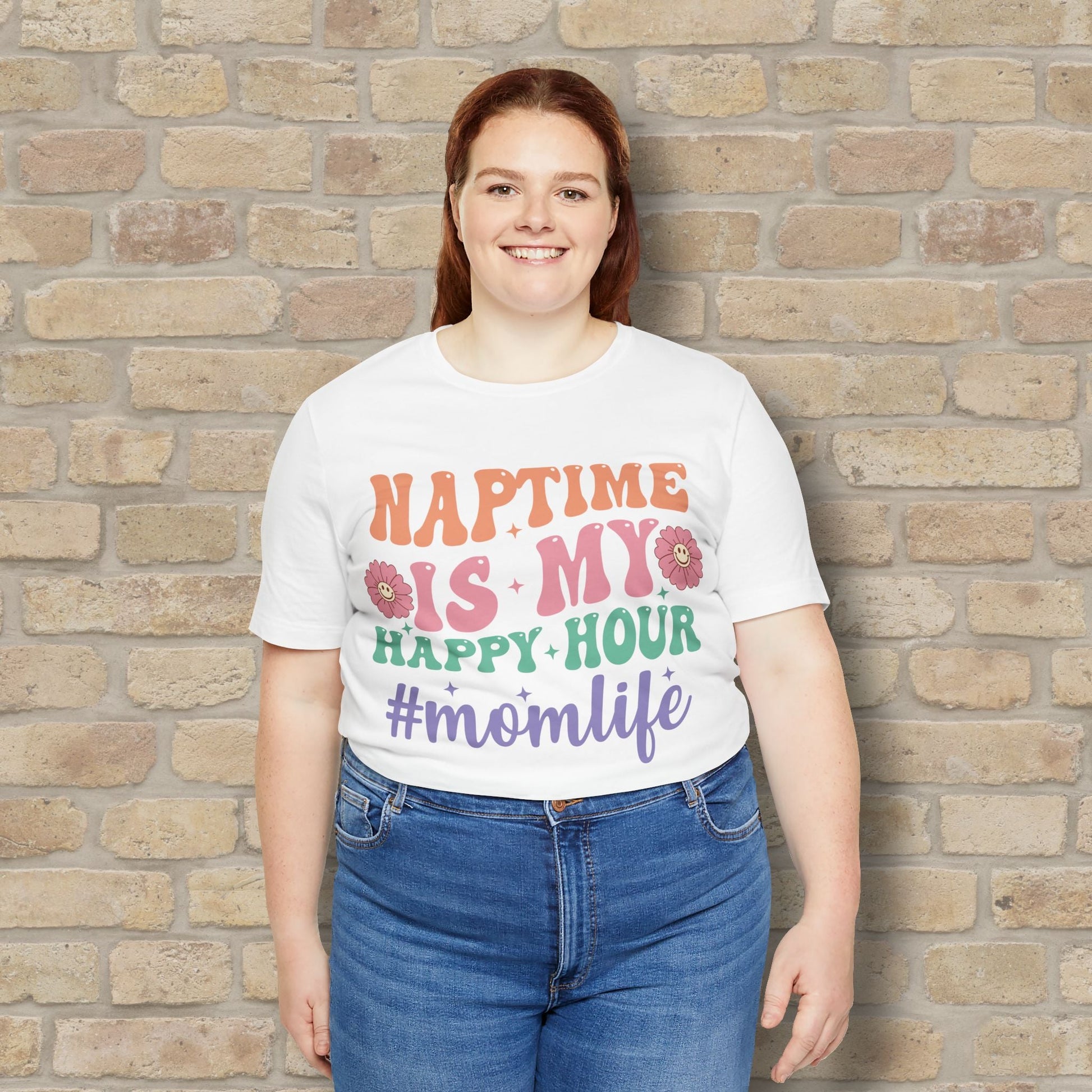 Mostly Text T-Shirts Naptime = Happy Hour Tee - Vibrant Styles
