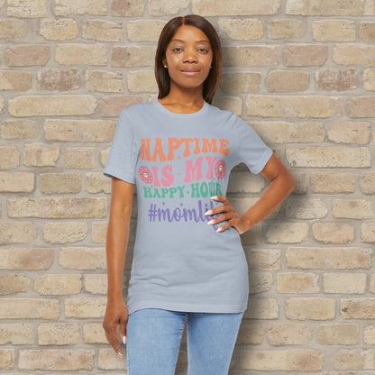 Mostly Text T-Shirts Naptime = Happy Hour Tee - Vibrant Styles