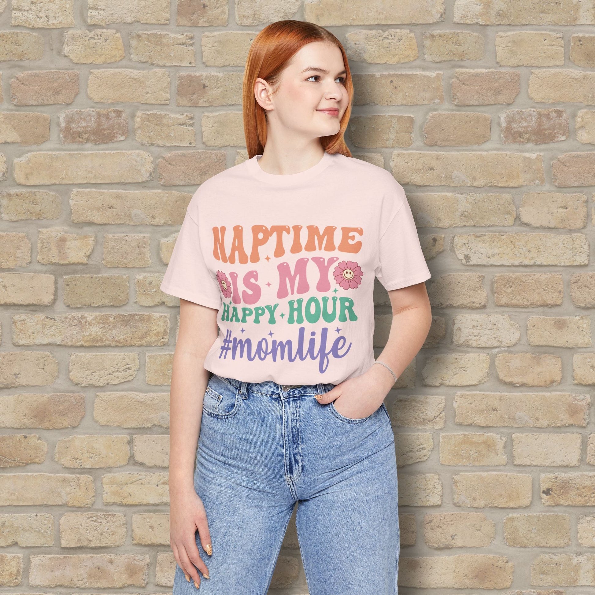 Mostly Text T-Shirts Naptime = Happy Hour Tee - Vibrant Styles