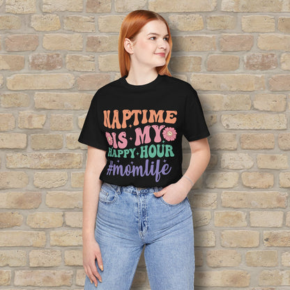 Mostly Text T-Shirts Naptime = Happy Hour Tee - Vibrant Styles