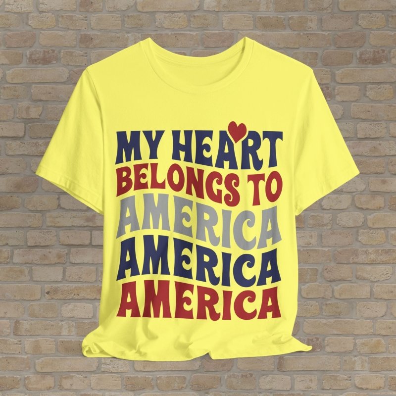 T-Shirt Patriot's Heart Tee - Vibrant Styles