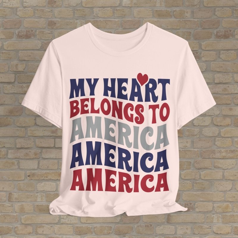 T-Shirt Patriot's Heart Tee - Vibrant Styles