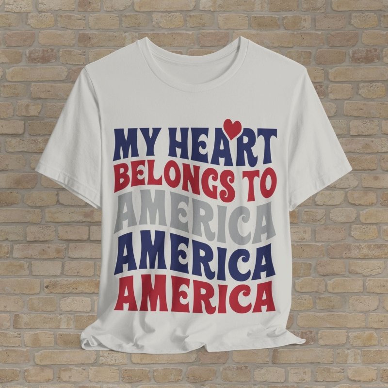 T-Shirt Patriot's Heart Tee - Vibrant Styles