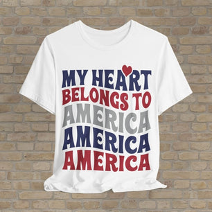 T-Shirt Patriot's Heart Tee - Vibrant Styles