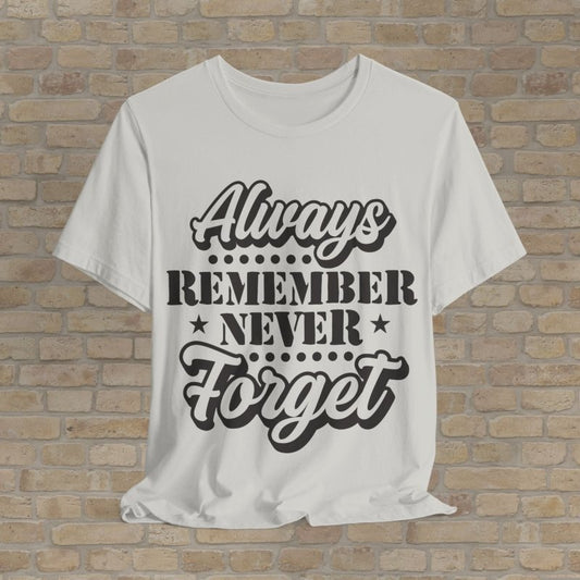 Mostly Text T-Shirts Patriot's Memory Tee - Vibrant Styles
