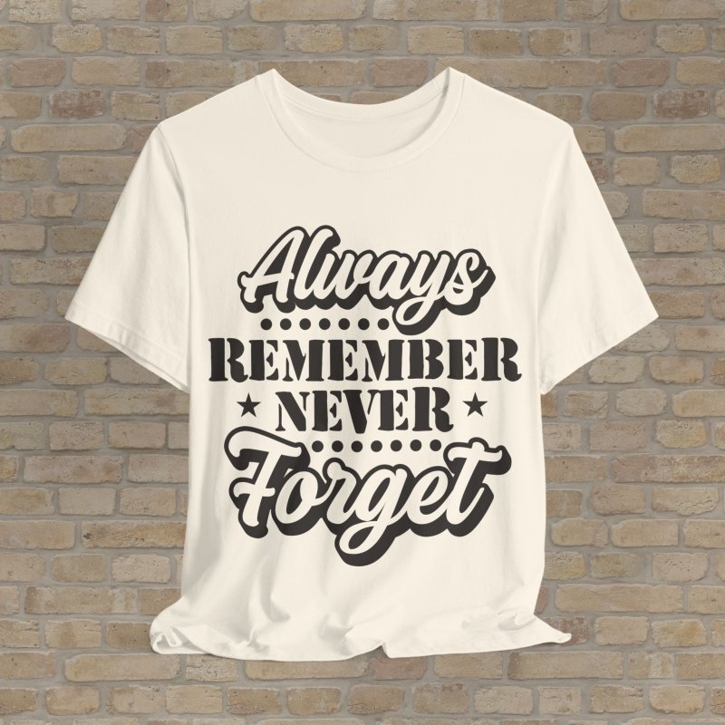 Mostly Text T-Shirts Patriot's Memory Tee - Vibrant Styles