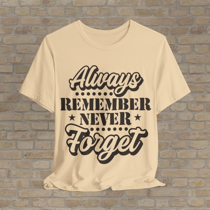 Mostly Text T-Shirts Patriot's Memory Tee - Vibrant Styles