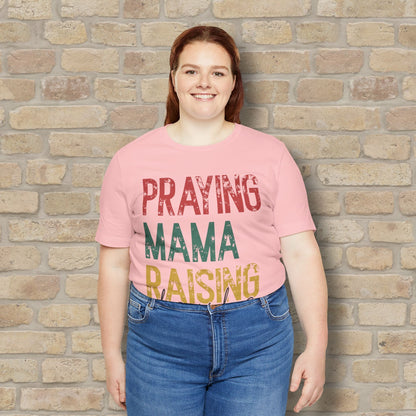 T-Shirt Praying Mama Raising Disciples Tee - Vibrant Styles