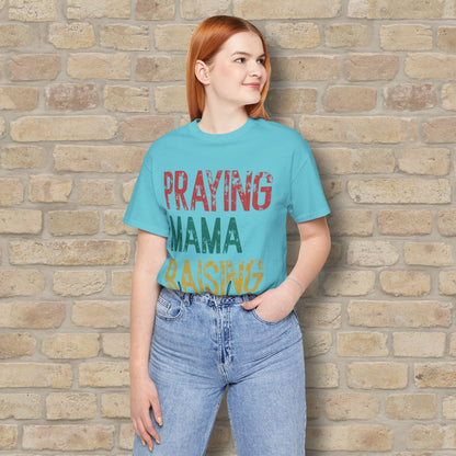 T-Shirt Praying Mama Raising Disciples Tee - Vibrant Styles