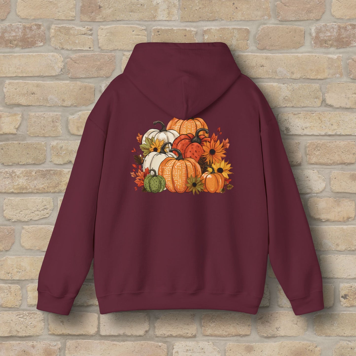 Graphic Only Pumpkins Pullover Hoodie - Vibrant Styles
