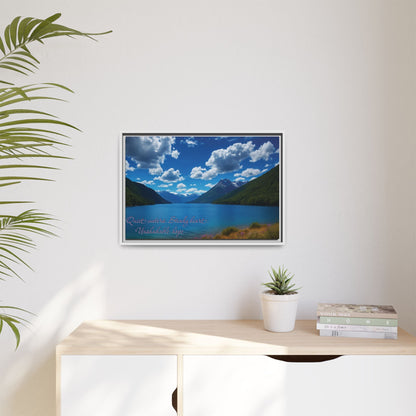 Canvas Quiet Waters Steady Heart Unshakable Hope Matte Canvas, Pinewood Framed - Vibrant Styles