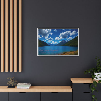 Canvas Quiet Waters Steady Heart Unshakable Hope Matte Canvas, Pinewood Framed - Vibrant Styles