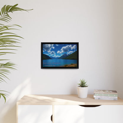 Canvas Quiet Waters Steady Heart Unshakable Hope Matte Canvas, Pinewood Framed - Vibrant Styles