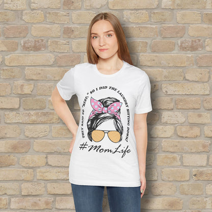 Graphic & Text T-Shirts Rest By Doing Laundry Sitting Down Tee - Vibrant Styles
