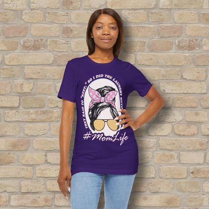Graphic & Text T-Shirts Rest By Doing Laundry Sitting Down Tee - Vibrant Styles