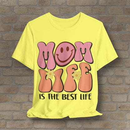 Mostly Text T-Shirts Retro Mom Life Tee - Vibrant Styles
