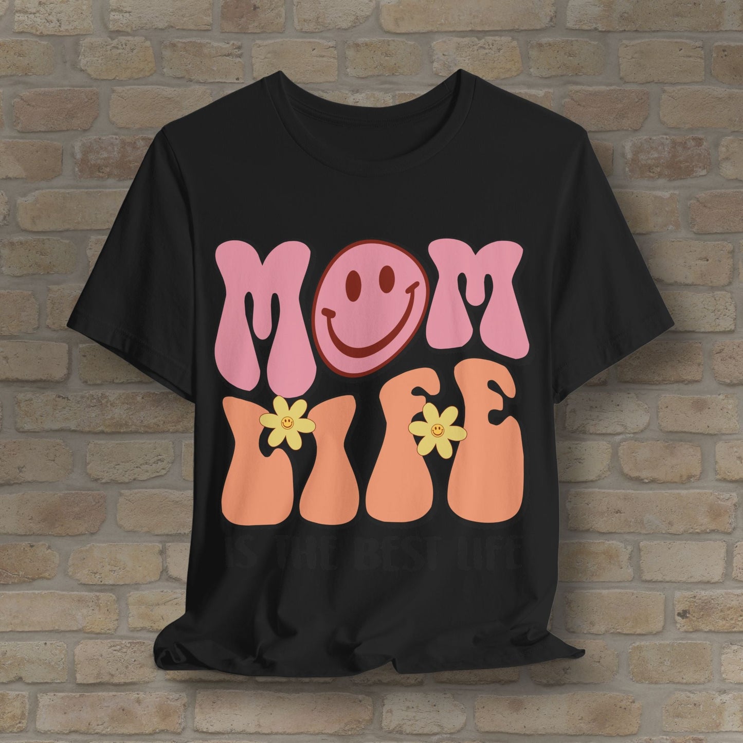 Mostly Text T-Shirts Retro Mom Life Tee - Vibrant Styles