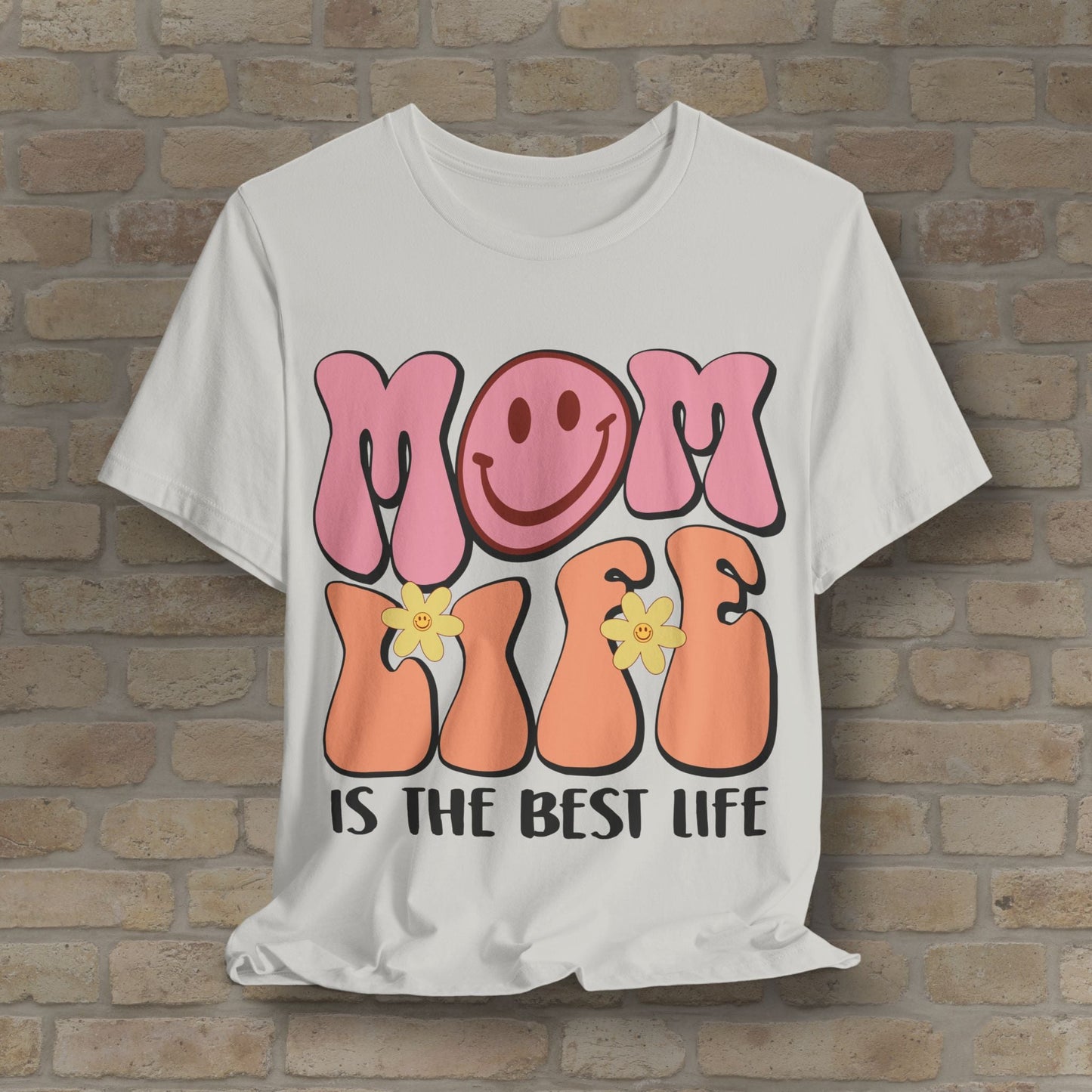 Mostly Text T-Shirts Retro Mom Life Tee - Vibrant Styles