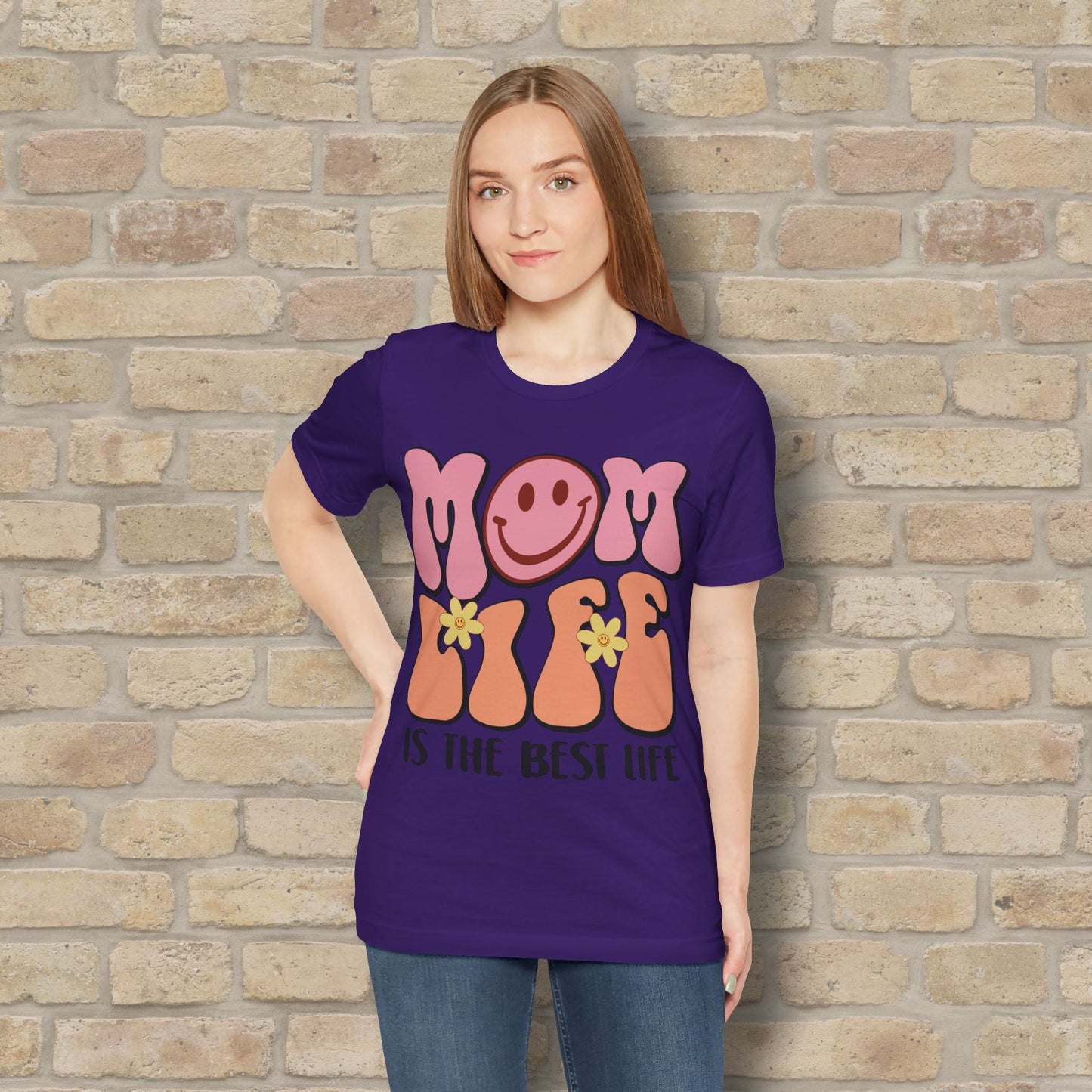 Mostly Text T-Shirts Retro Mom Life Tee - Vibrant Styles