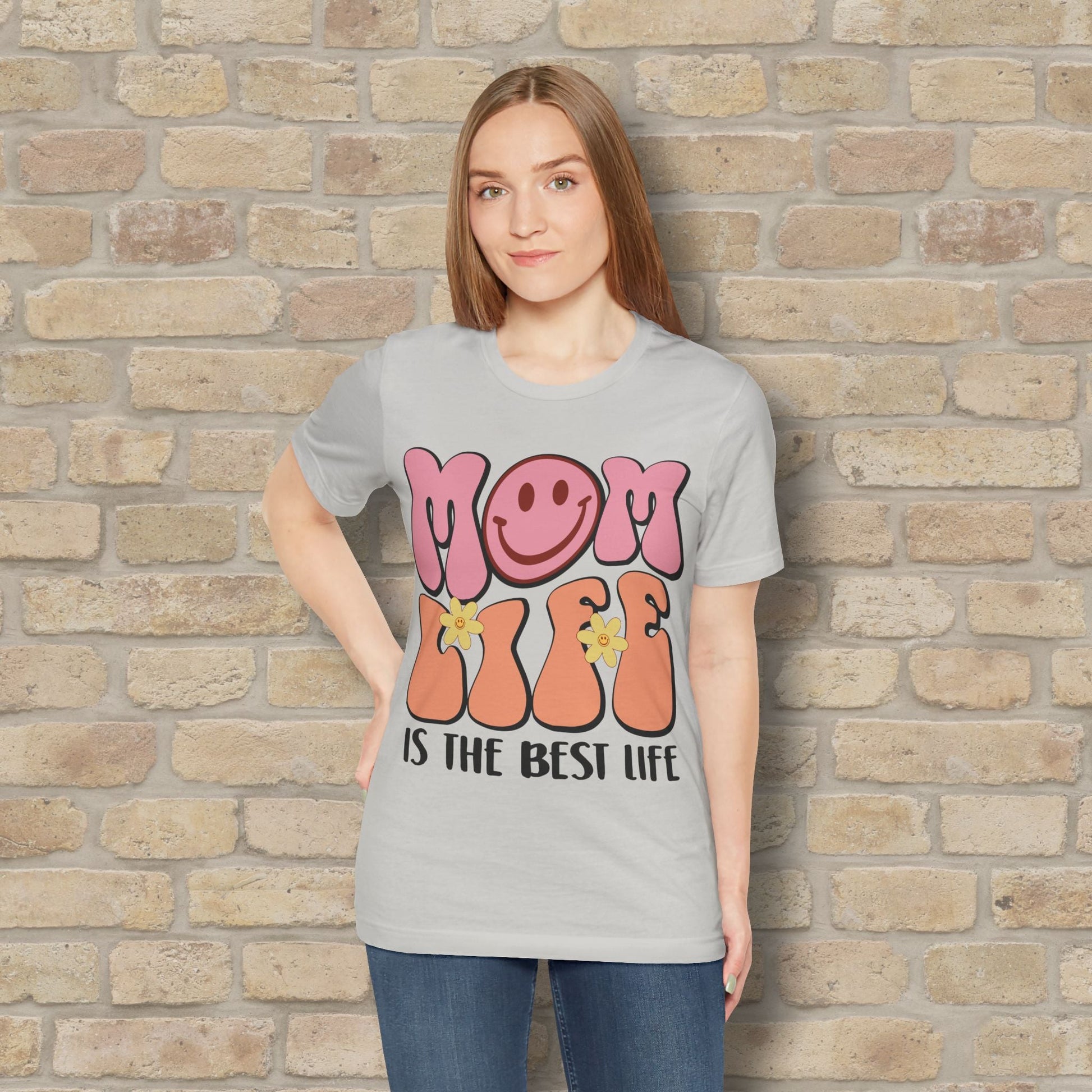 Mostly Text T-Shirts Retro Mom Life Tee - Vibrant Styles