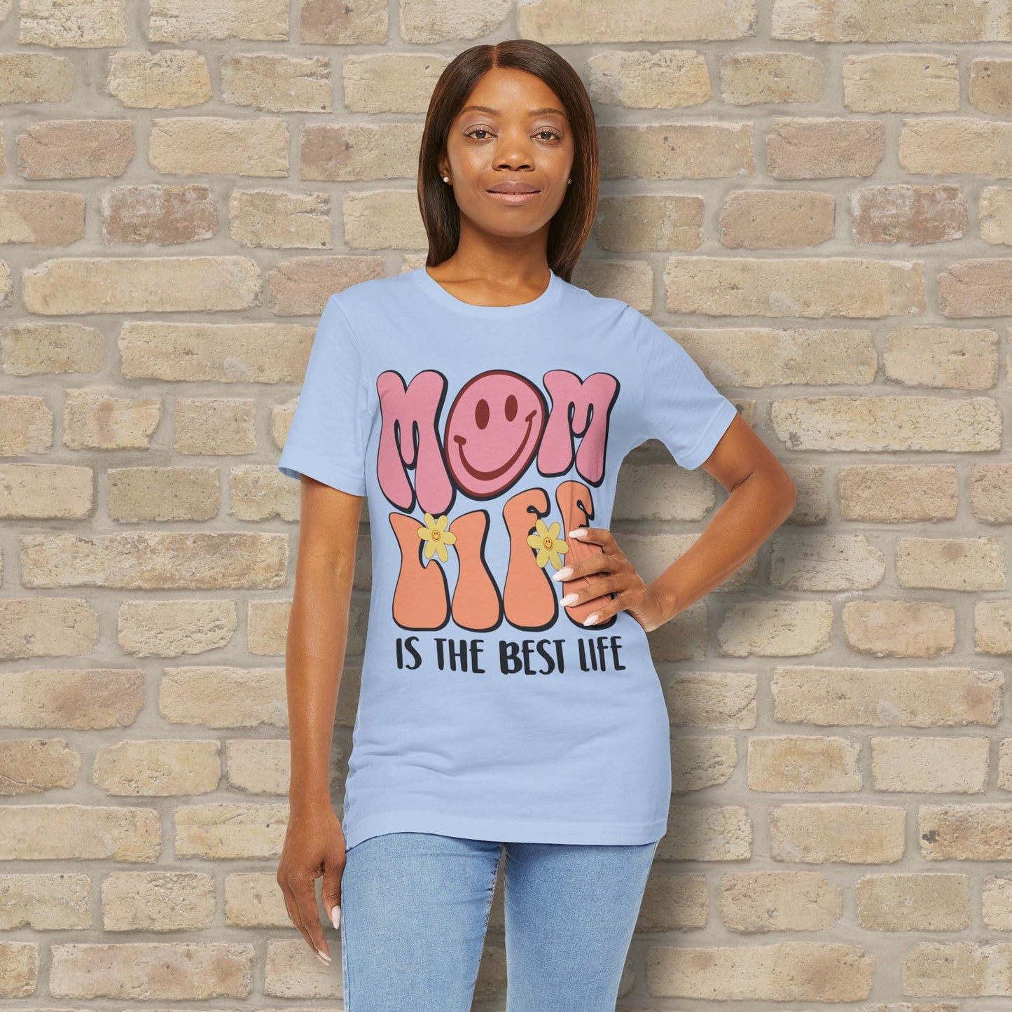 Mostly Text T-Shirts Retro Mom Life Tee - Vibrant Styles