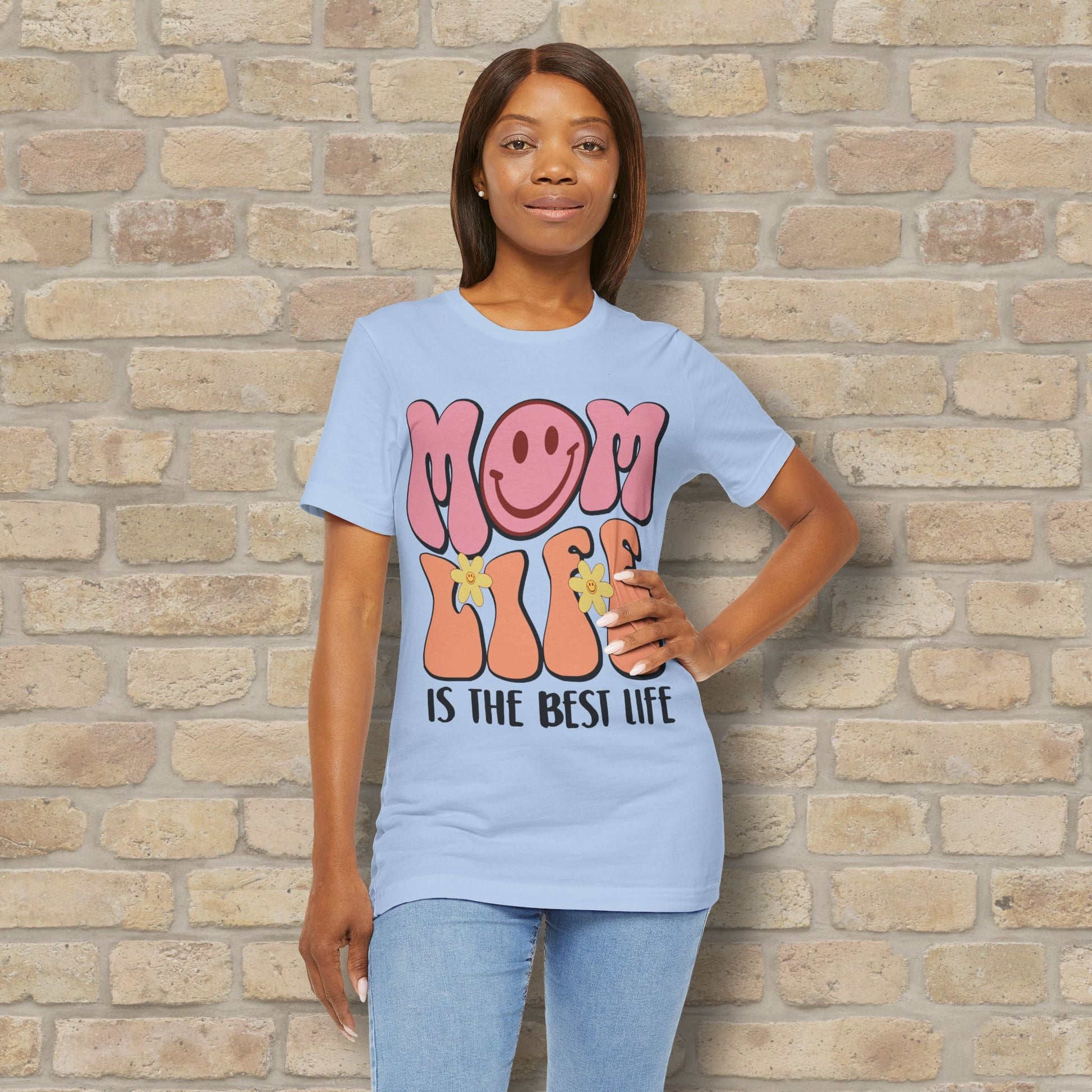 Mostly Text T-Shirts Retro Mom Life Tee - Vibrant Styles