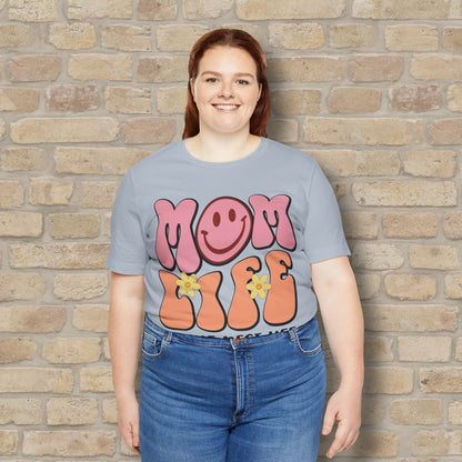 Mostly Text T-Shirts Retro Mom Life Tee - Vibrant Styles