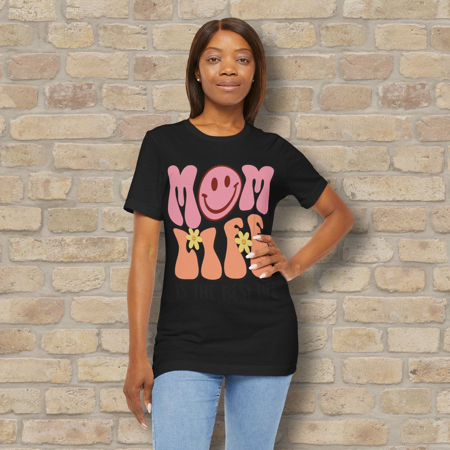 Mostly Text T-Shirts Retro Mom Life Tee - Vibrant Styles