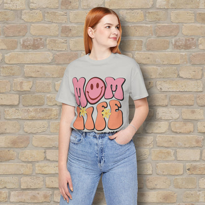 Mostly Text T-Shirts Retro Mom Life Tee - Vibrant Styles