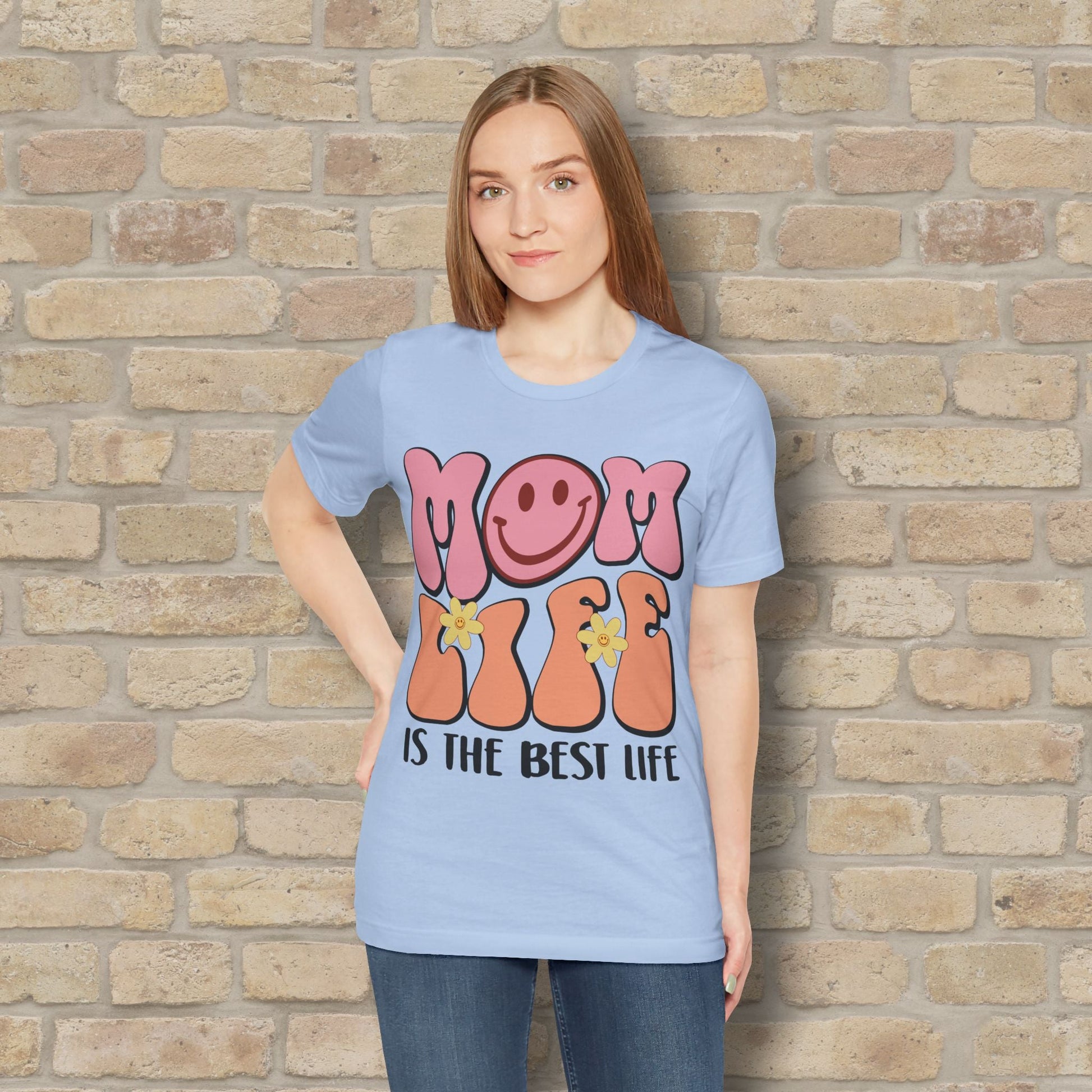 Mostly Text T-Shirts Retro Mom Life Tee - Vibrant Styles