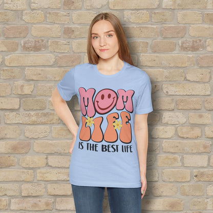 Mostly Text T-Shirts Retro Mom Life Tee - Vibrant Styles