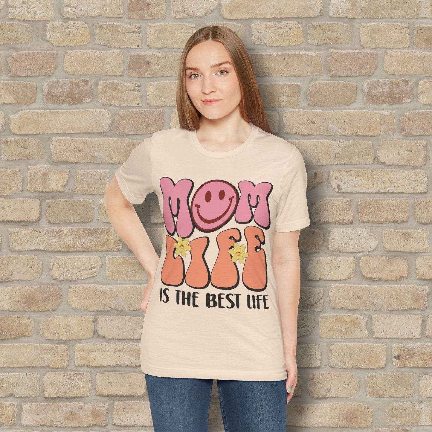 Mostly Text T-Shirts Retro Mom Life Tee - Vibrant Styles