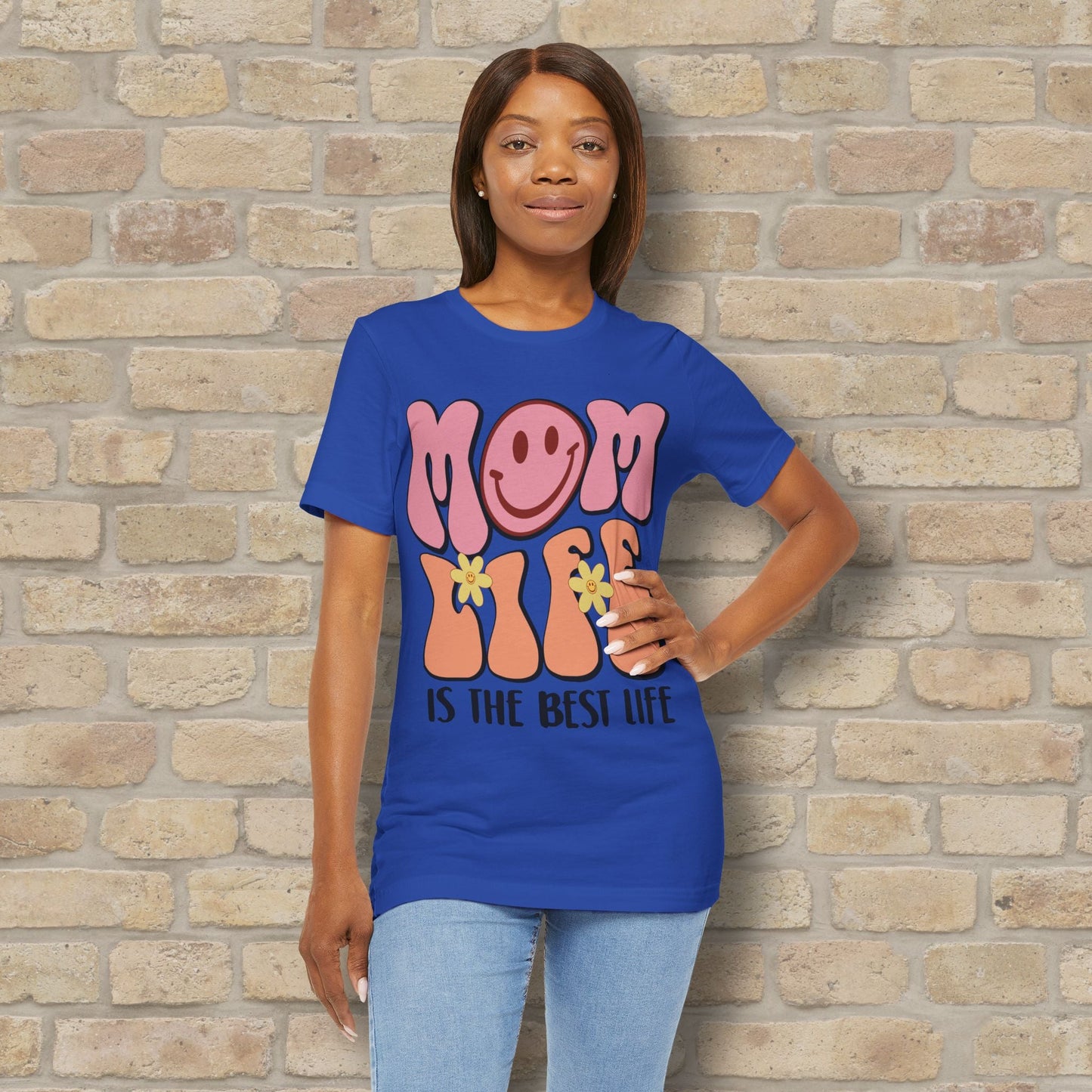 Mostly Text T-Shirts Retro Mom Life Tee - Vibrant Styles
